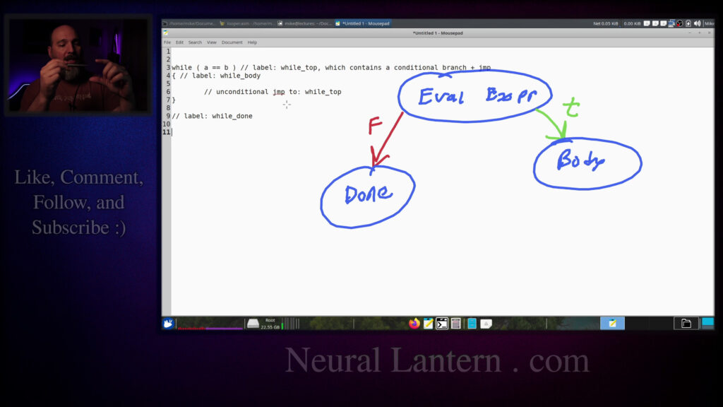 x86-64 Assembly While Loops Explained Step by Step in YASM – From Concept to Working Program