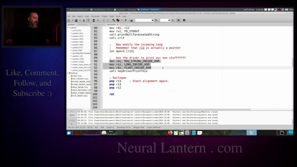 x86-64 Assembly Pointers & Dereferencing Explained – Hybrid C++/YASM Example